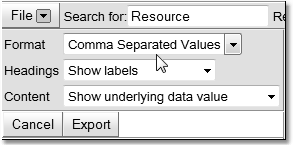 searchExportData